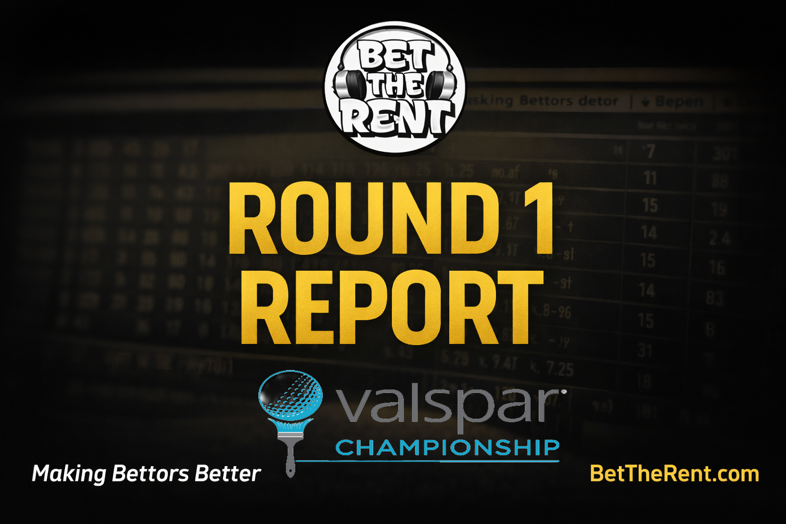 Valspar Championship 2026: Round 1 Report