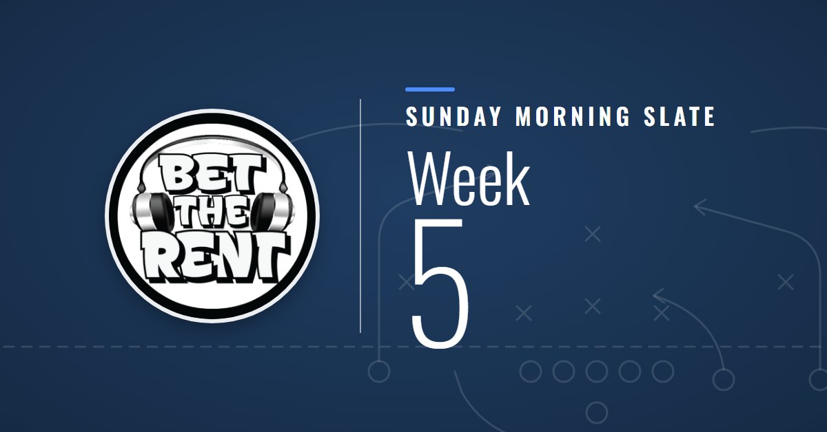 Sunday Morning Slate: NFL Week 5, 2026