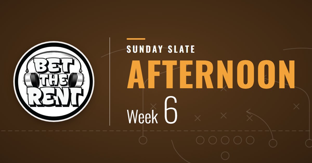 Sunday Afternoon Slate: NFL Week 6, 2026
