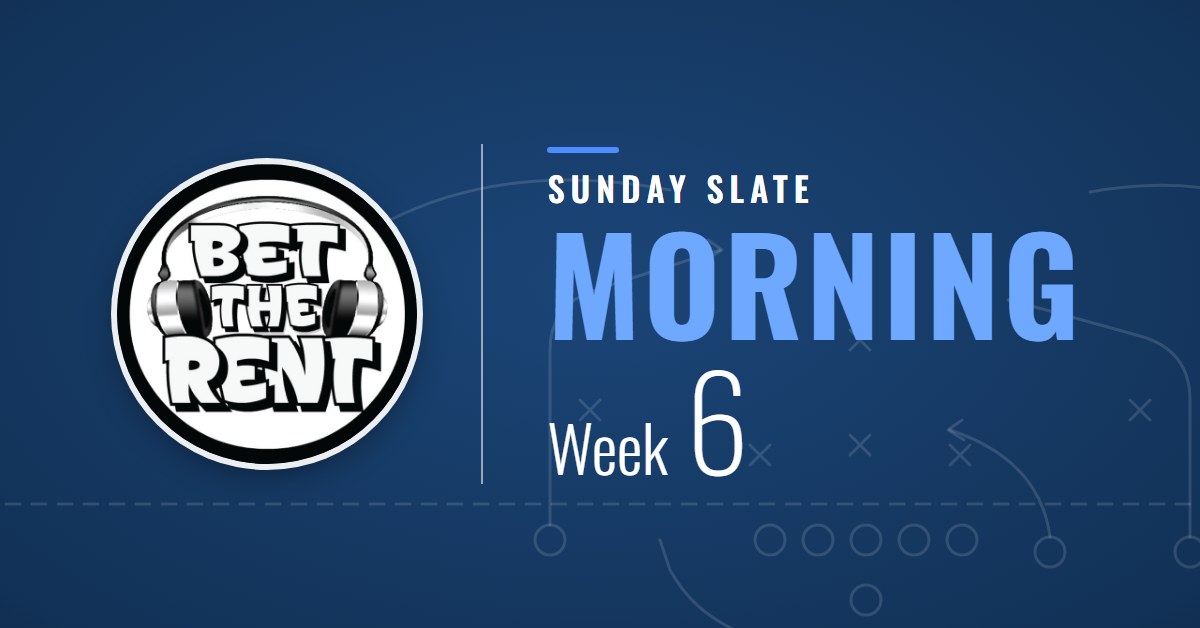 Sunday Morning Slate: NFL Week 6, 2026