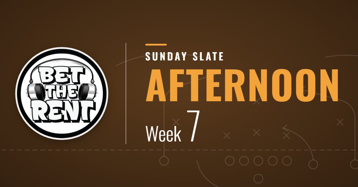 Sunday Afternoon Slate: NFL Week 7, 2026